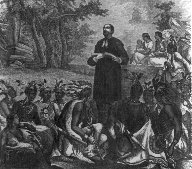 John Eliot preaching_to_the_Indians_LCCN2006691544.tif Dec 31 1855 wood engraving wikimedia