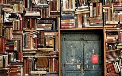 “…midst all these books.”