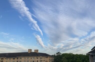 “Escape,” a scrambling sky, my poem